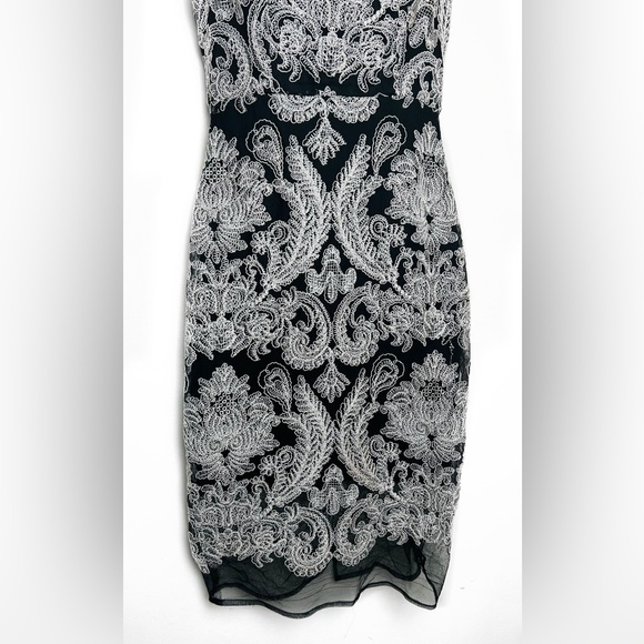 🔸2 for$11🔸 
 Black with Silver Lace Accent Dress - Picture 4 of 8